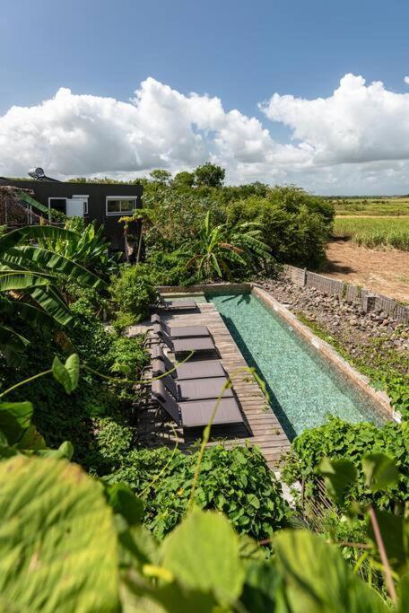 T3 Lumineux Avec Vue Exceptionnelle Et Piscine Oasis De Nature Et Serenite Petit-Canal エクステリア 写真